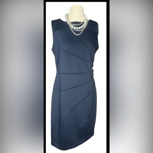 Calvin Klein Navy Sheath Dress – Size 12